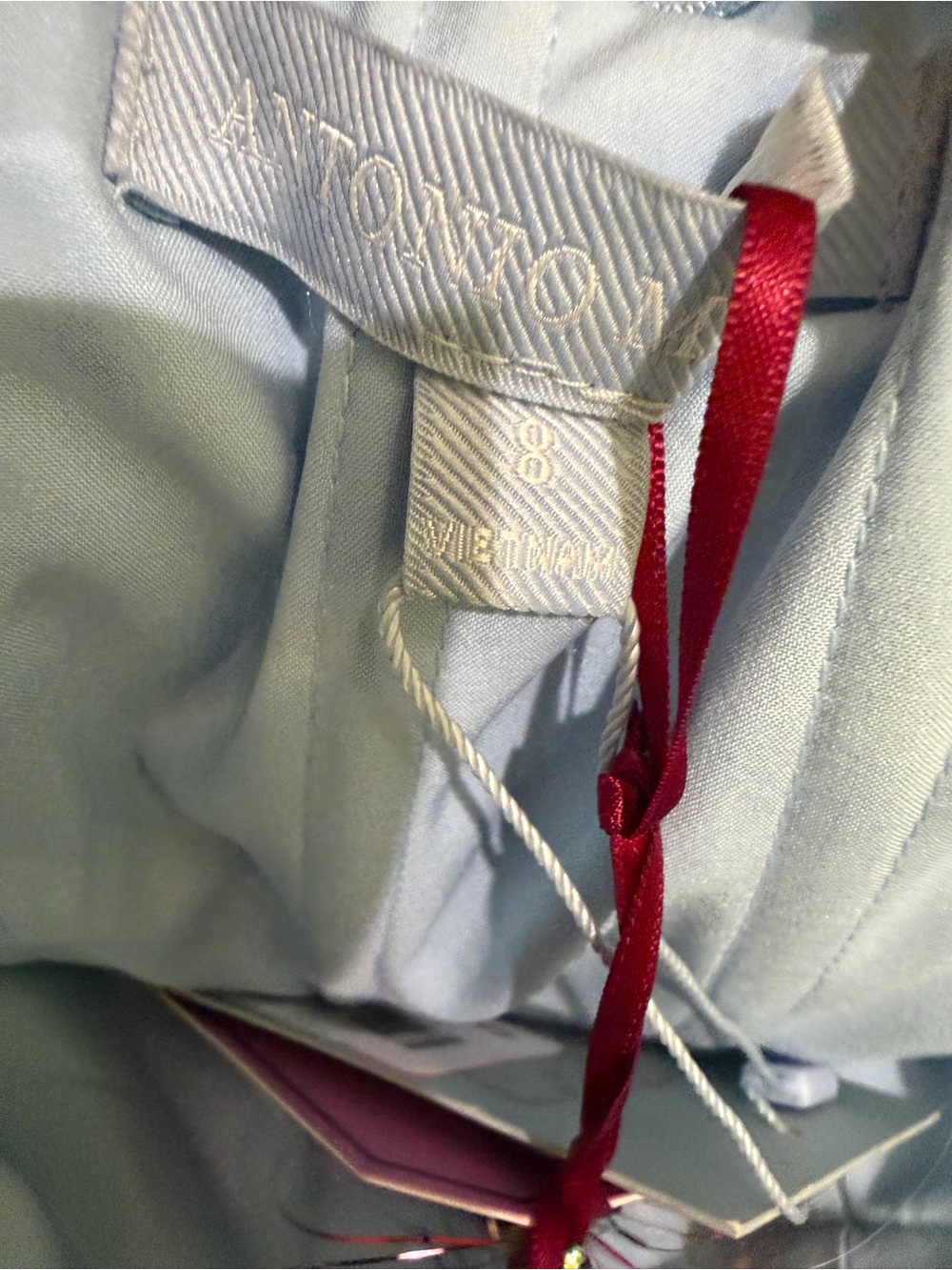 Antonio Melani x The Nat Note Delfina Color Block Taffeta Strapless Dress size 8 - Picture 6 of 8